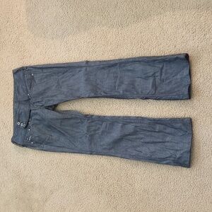 Vintage Women's Diesel Cherock Metallic Steel Color Bootcut Denim Jeans